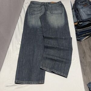 Brooklyn Xpress Collection Jeans Mens 38x34 Dark Wash Wide Leg Relaxed Denim